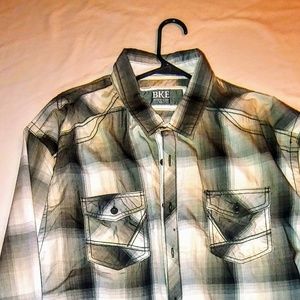 BKE Long sleeve button up casual shirt